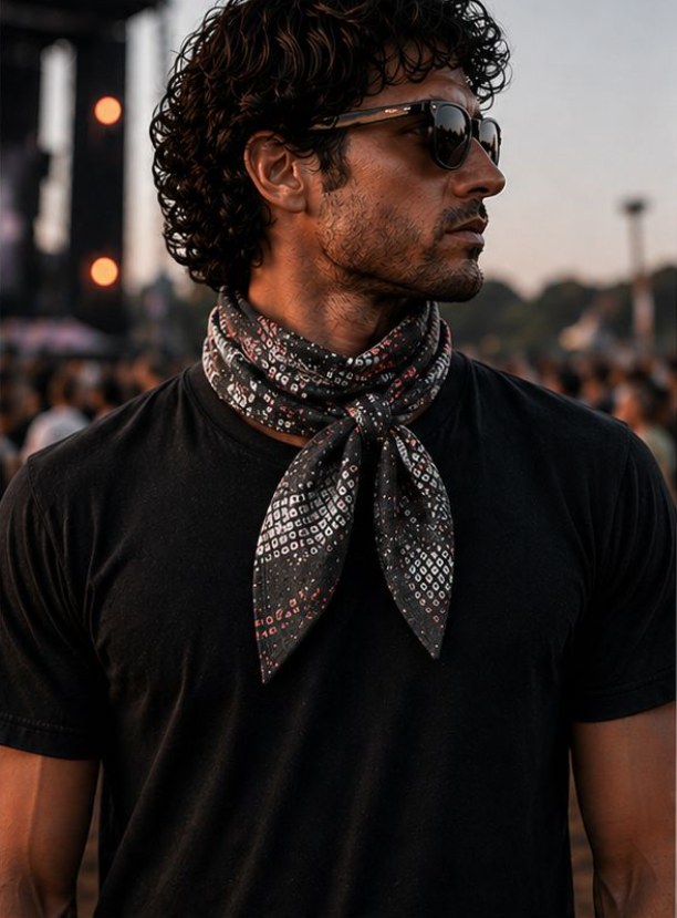 Festival bandana, grey