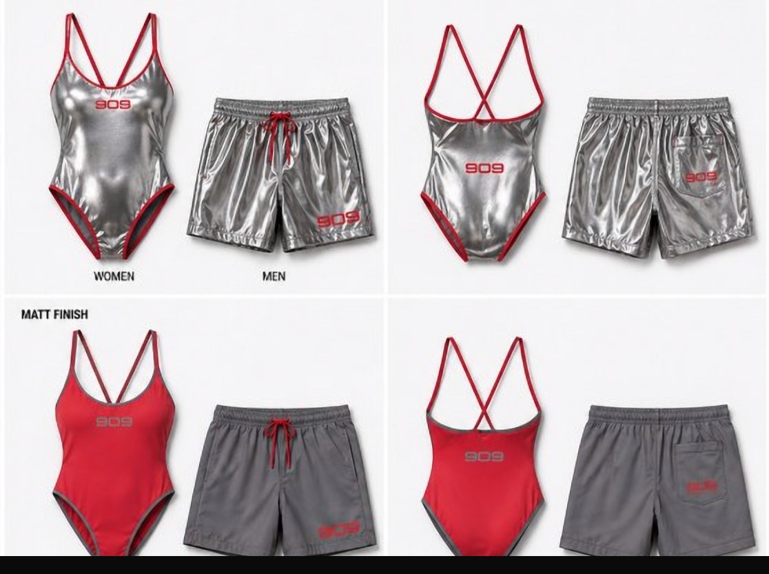Swimwear, shiny & matt