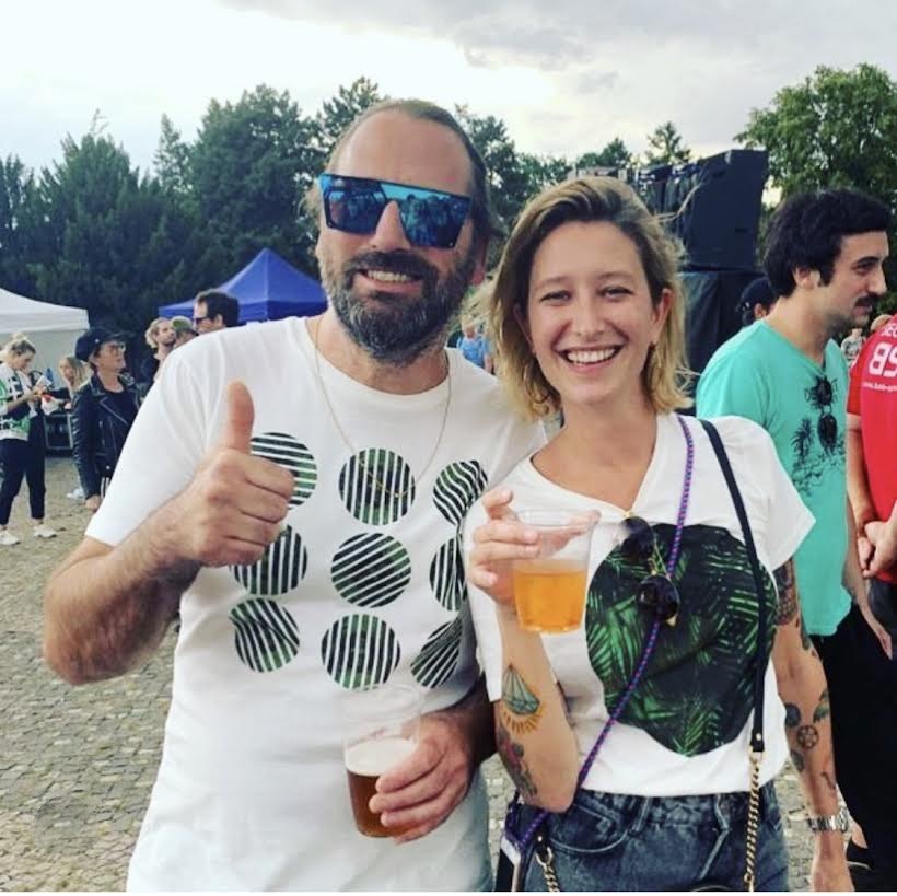 Festival tees, worn