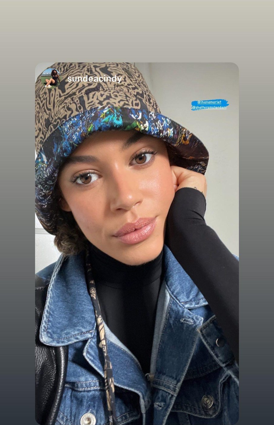 Shelter bucket hat, worn