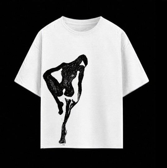 T-shirt with figure print, front